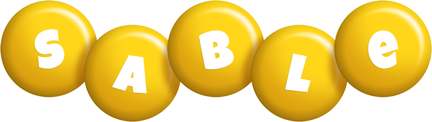 Sable candy-yellow logo