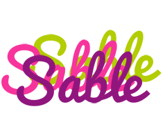 Sable flowers logo