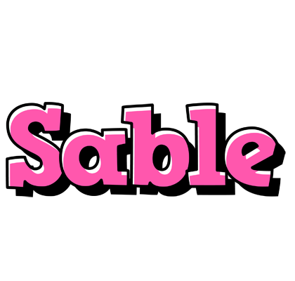 Sable girlish logo