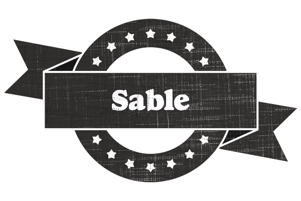 Sable grunge logo