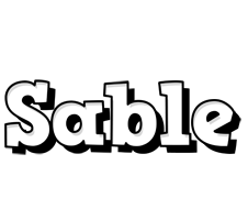 Sable snowing logo