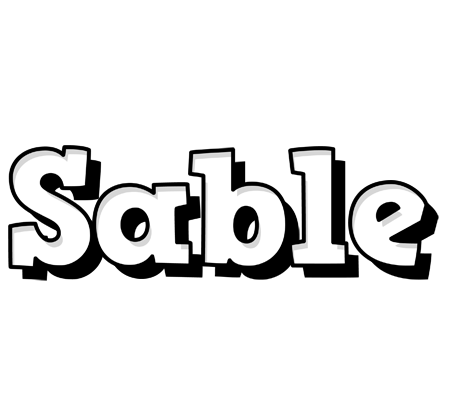 Sable snowing logo