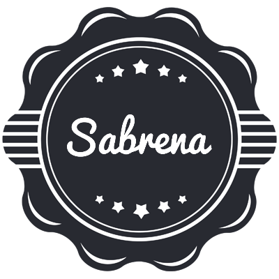 Sabrena badge logo