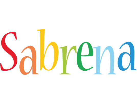 Sabrena birthday logo