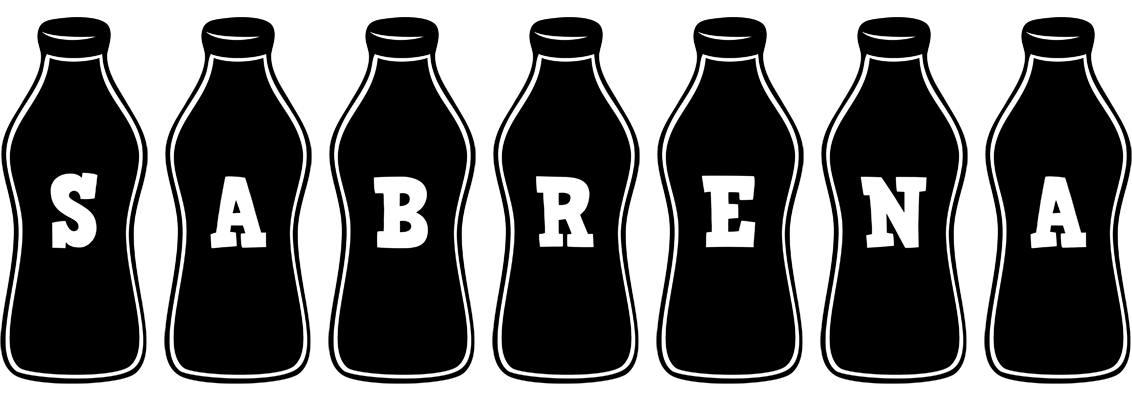 Sabrena bottle logo