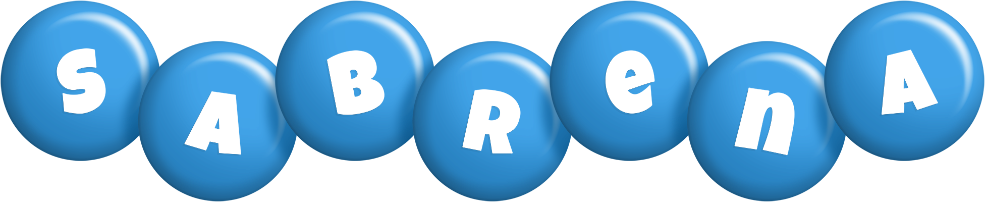 Sabrena candy-blue logo