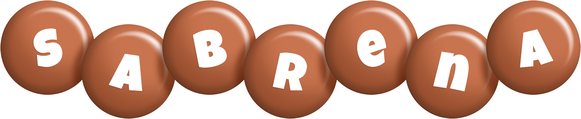 Sabrena candy-brown logo