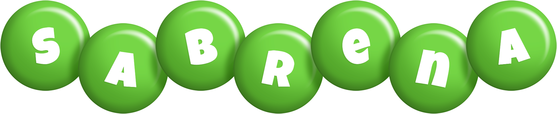 Sabrena candy-green logo