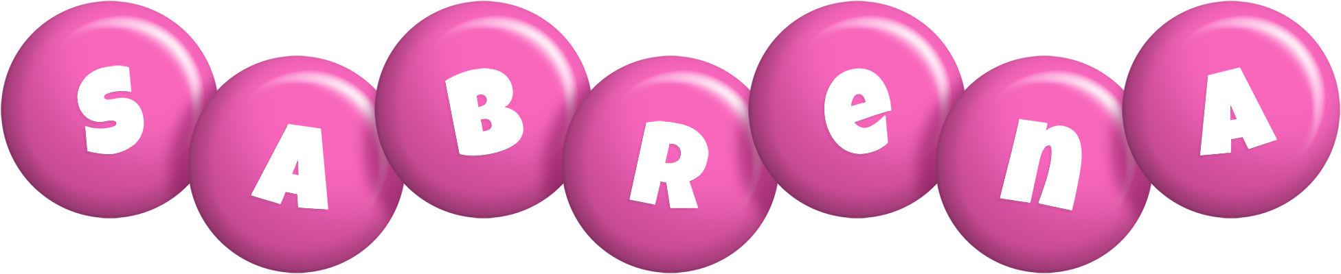 Sabrena candy-pink logo