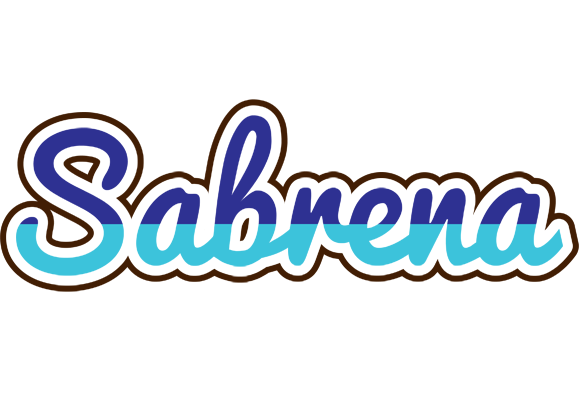 Sabrena raining logo