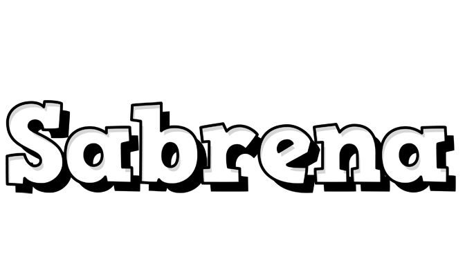 Sabrena snowing logo