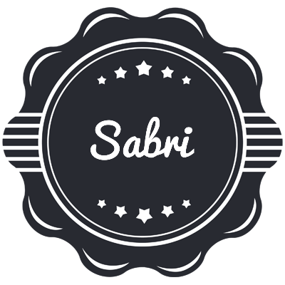 Sabri badge logo