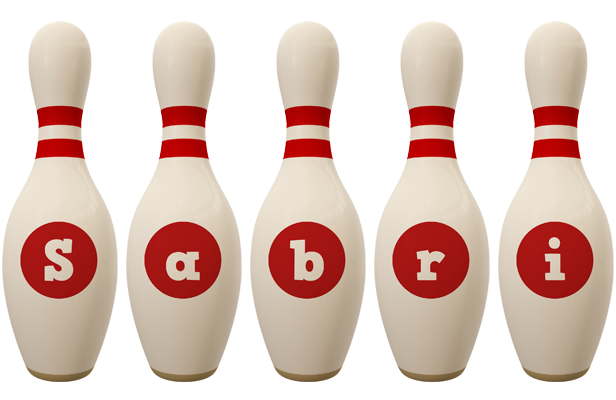Sabri bowling-pin logo