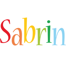 Sabrin birthday logo