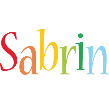 Sabrin birthday logo
