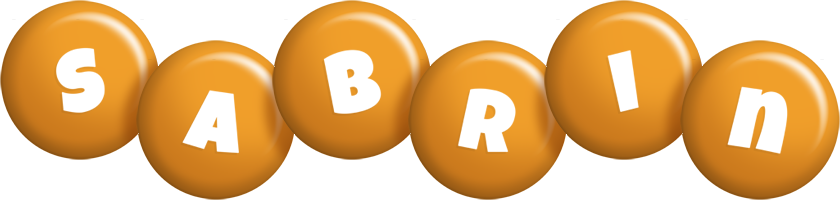 Sabrin candy-orange logo