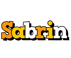 Sabrin cartoon logo