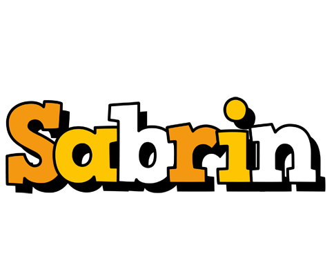 Sabrin cartoon logo