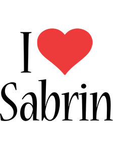 Sabrin i-love logo