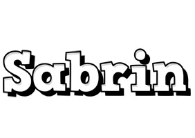 Sabrin snowing logo