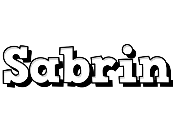 Sabrin snowing logo