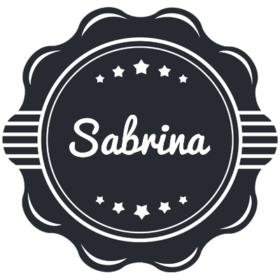 Sabrina badge logo