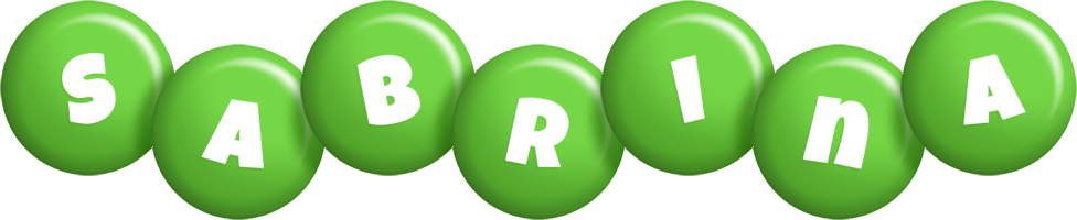 Sabrina candy-green logo