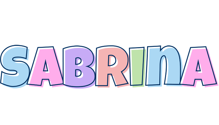 Sabrina pastel logo