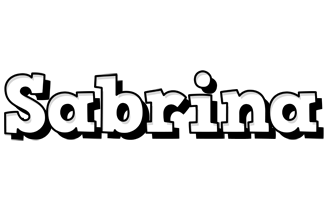 Sabrina snowing logo