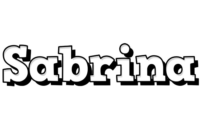 Sabrina snowing logo