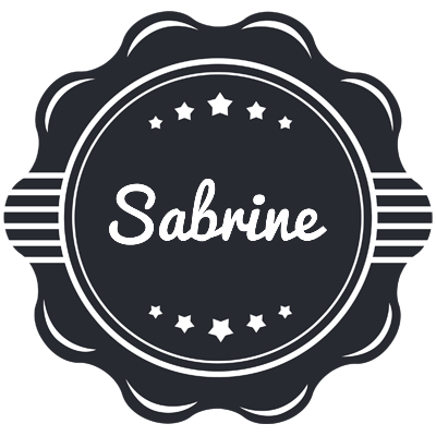Sabrine badge logo