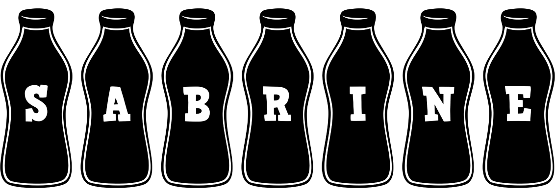 Sabrine bottle logo