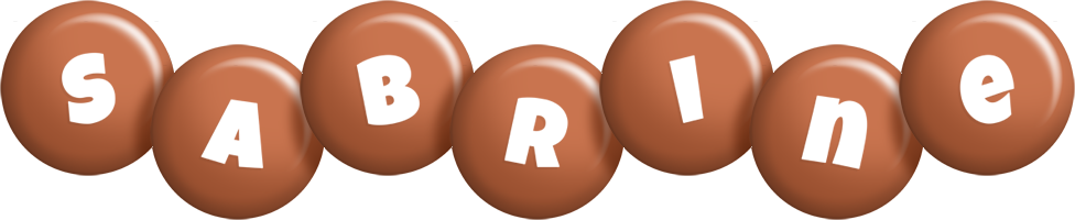 Sabrine candy-brown logo