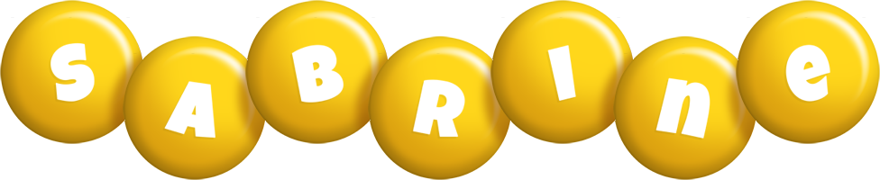 Sabrine candy-yellow logo