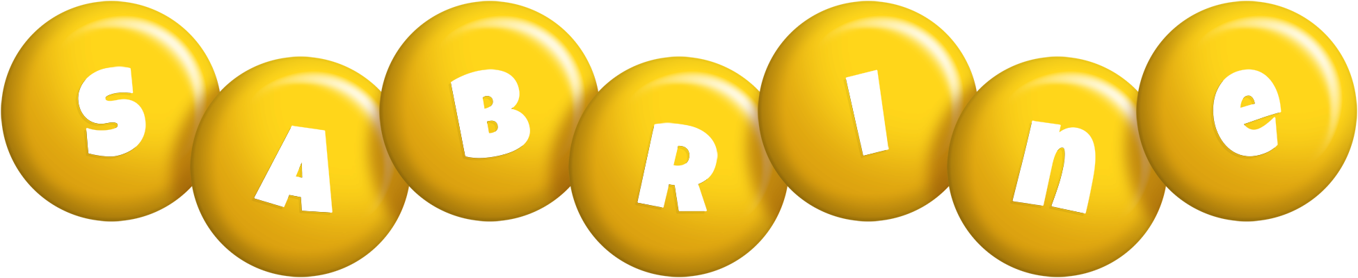 Sabrine candy-yellow logo