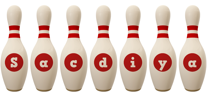 Sacdiya bowling-pin logo