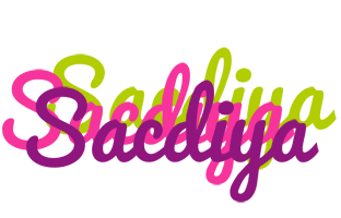 Sacdiya flowers logo