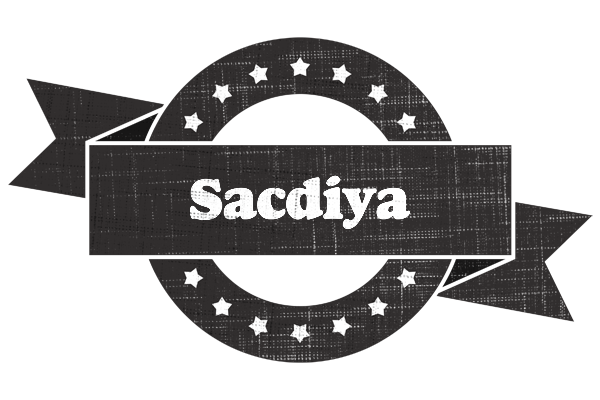 Sacdiya grunge logo