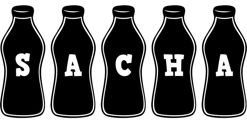 Sacha bottle logo