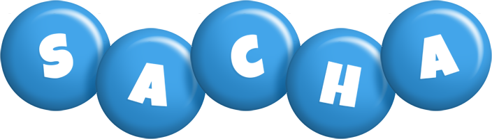 Sacha candy-blue logo