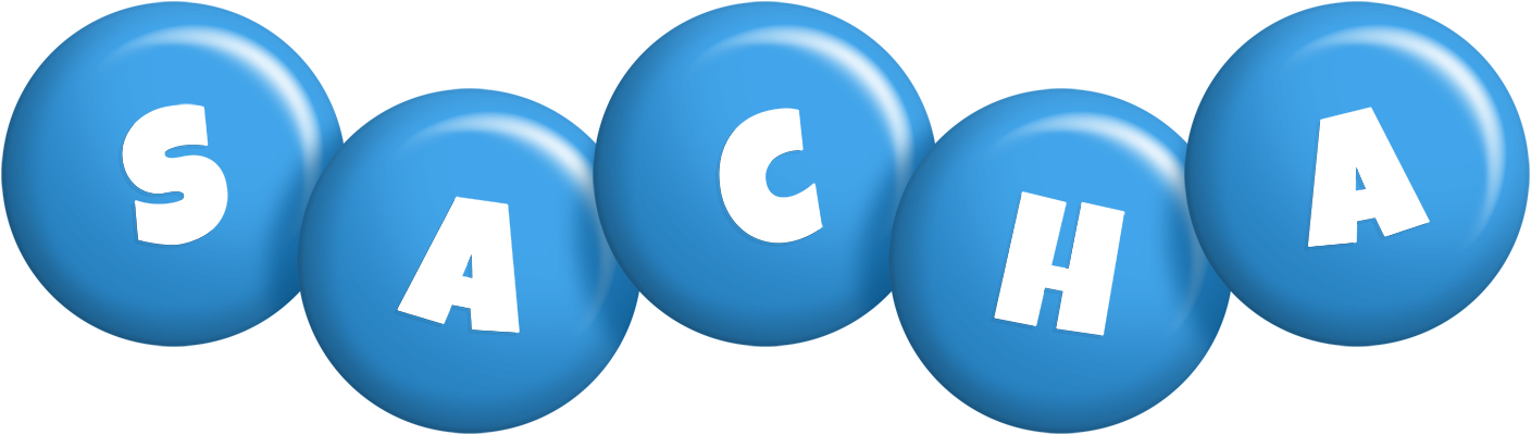 Sacha candy-blue logo