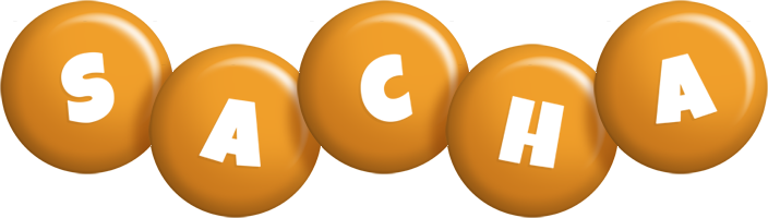 Sacha candy-orange logo