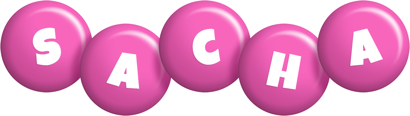 Sacha candy-pink logo
