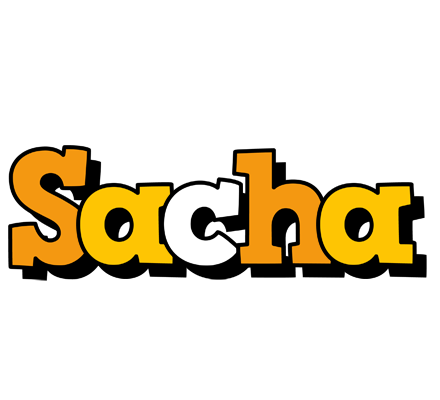 Sacha cartoon logo