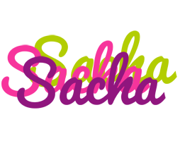 Sacha flowers logo