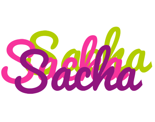 Sacha flowers logo