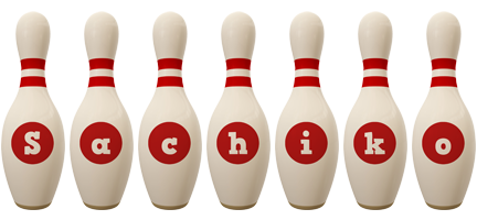 Sachiko bowling-pin logo