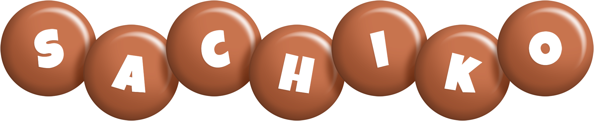Sachiko candy-brown logo