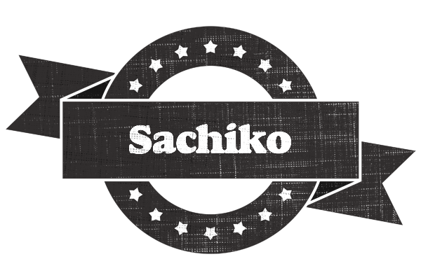 Sachiko grunge logo