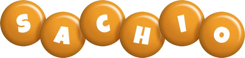 Sachio candy-orange logo